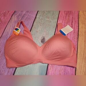 Warner's XL Pink No Side Effects Wireless Bra #0420